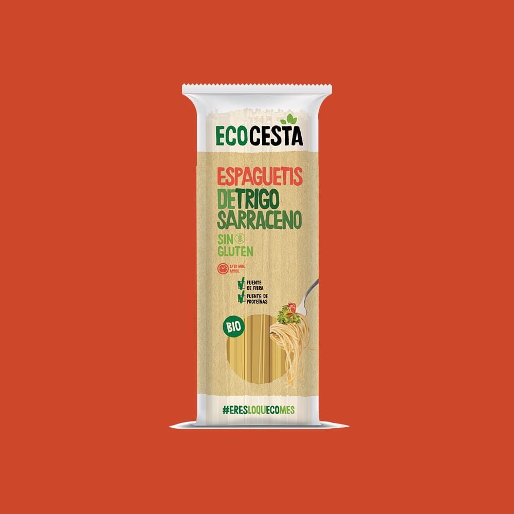 Espaguetis de Trigo Sarraceno Sin Gluten Bio, 500 g