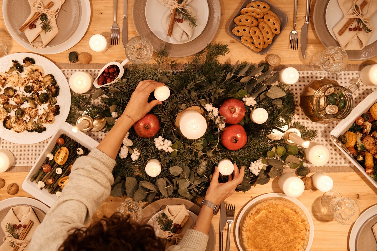 mesa navidad saludable