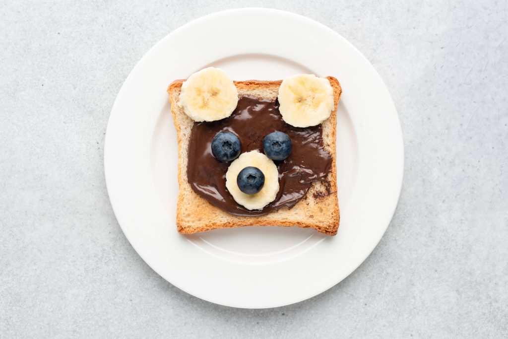 tostada con fruta