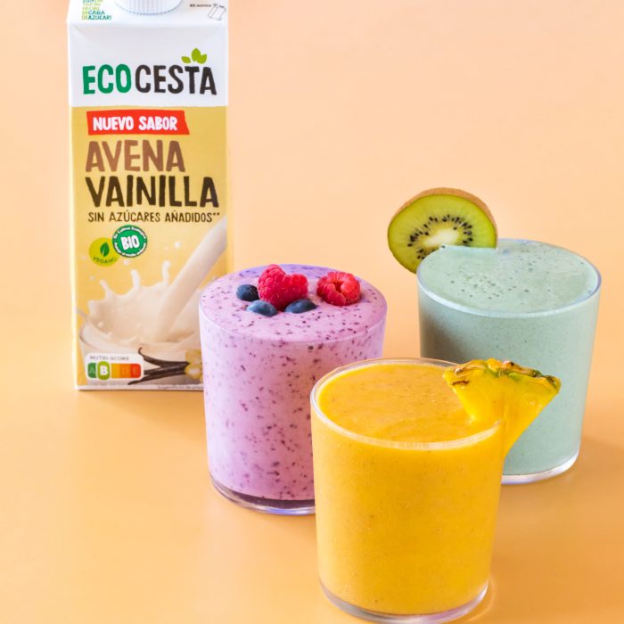 3 ideas de batidos con bebida vegetal avena vainilla