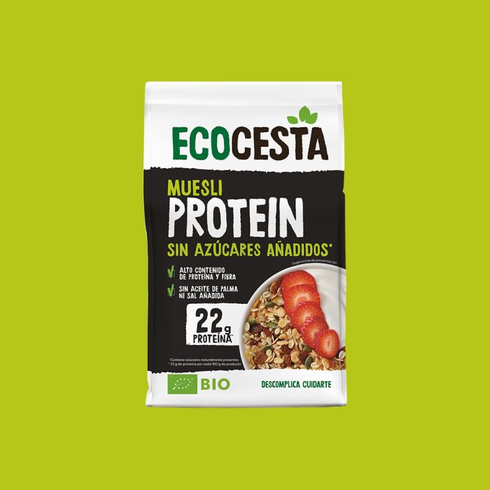 Muesli Protein Sin Azúcares Añadidos Bio, 375 g