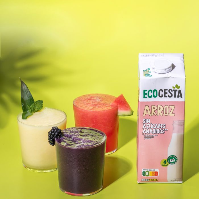 3 ideas de batidos con fruta de temporada con bebida vegetal de arroz