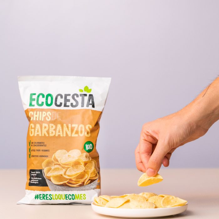 Decimos deliciosos chips de garbanzos. Porque son deliciosos. Chips. De Garbanzos.