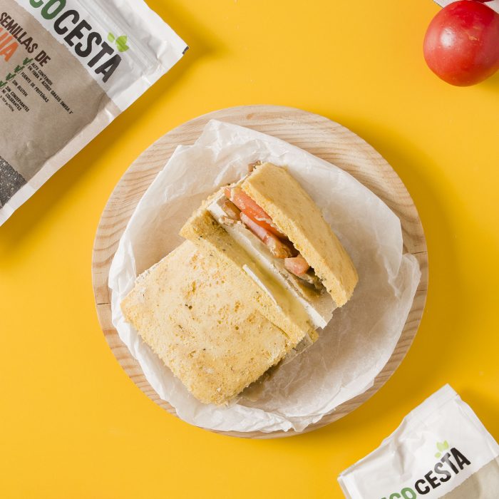 Sandwich con pan de microondas